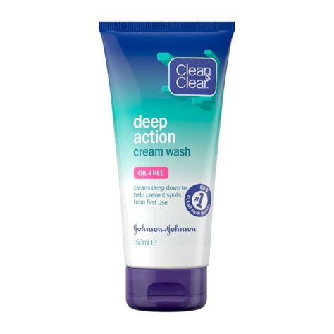 Clean And Clear Deep Action Cream Cleanser 150ml Savers Health Home