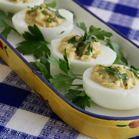 Bacon Balsamic Deviled Eggs Recipe Allrecipes