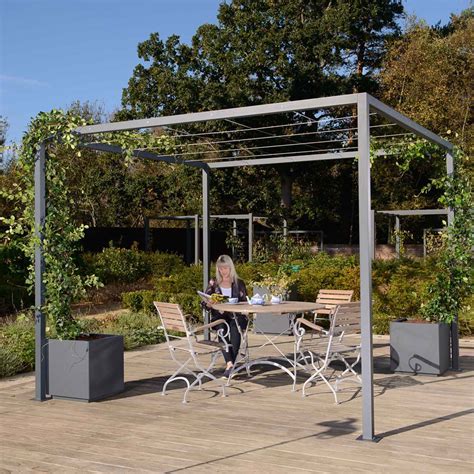 Harrod Modern Pergola With Wire Grid Roof Harrod Horticultural