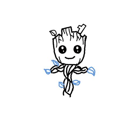 How To Draw Baby Groot Step By Step Easy Drawing Guides Drawing Howtos