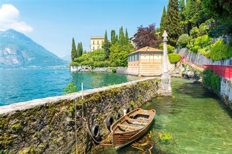 Romantic Lake Como Lombardy Northern Italy Stock Image Image Of