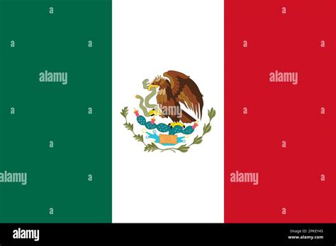 Official National Mexico Flag Background Stock Vector Image And Art Alamy