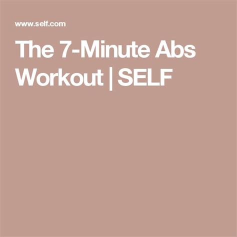 The Minute Abs Workout That Will Fire Up Your Core Minute Ab Workout Abs Workout