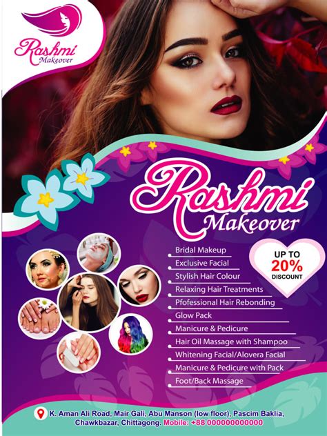 Make Beauty Salon Flyer And Brochure Design Within 24 Hours By