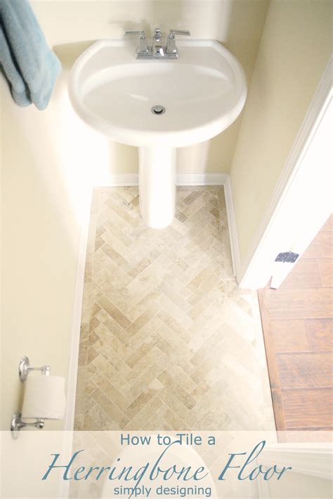 For floors, it is better to start from a corner as it helps us to cover all the places uniformly and also in keeping track of the work. Herringbone Tile Floor - How to Prep, Lay, and Install