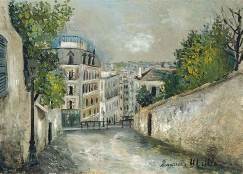 Maurice Utrillo Rue Du Mont Cenis à Montmartre Circa 1914 Mutualart