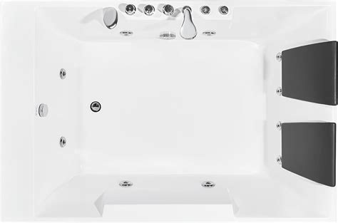Buy Empava 72 In Acrylic Whirlpool Bathtub 2 Person Hydromassage Rectangular Water Jets Alcove