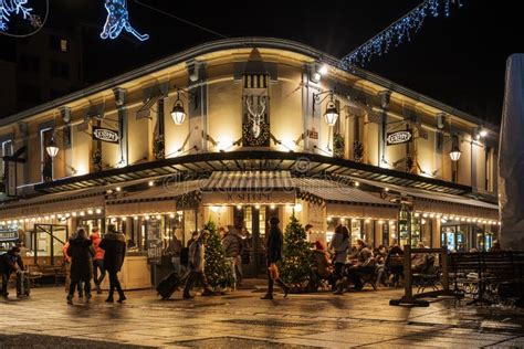 Chamonix France December 28 2018 Facade Of Restaurant Josephine In