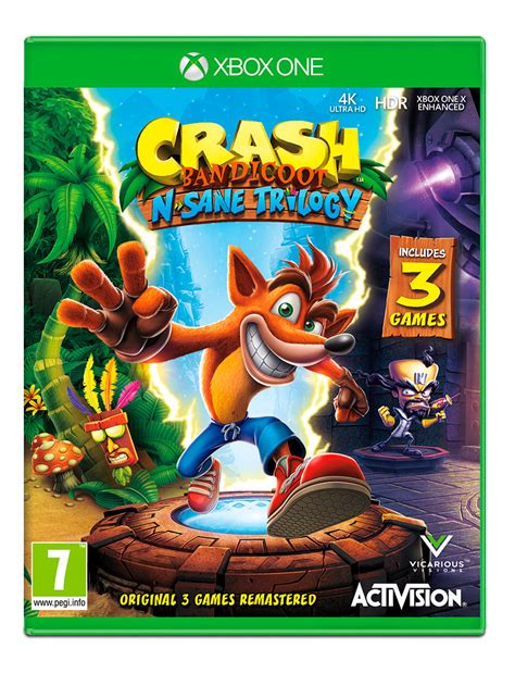 Crash Bandicoot N Sane Trilogy Gra Xbox One Kompatybilna Z Xbox