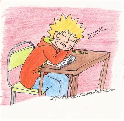 Sleeping Naruto By Skywolfangel On Deviantart