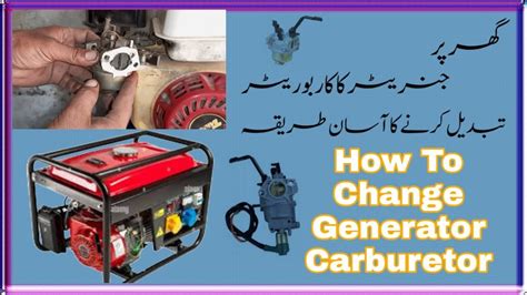 How To Change Generator Carburetor 3000kw 2500kw Generator Ka