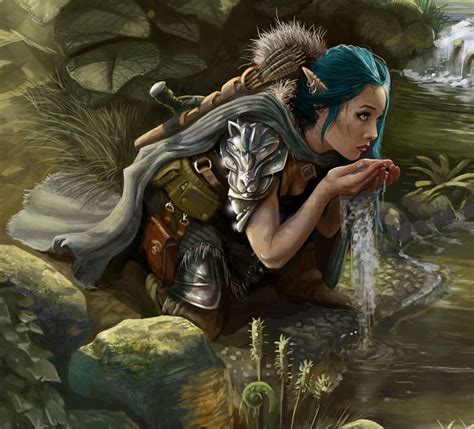 RPG Female Character Portraits Rangers Rest By Alexander Gustafson