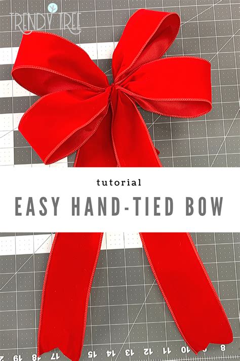 Easy Hand Tied Bow Tutorial Diy Wreath Bow Christmas Bows Diy Bows Diy Ribbon