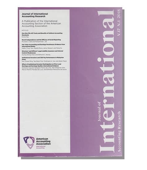 Journal of International Accounting Research [Current ...