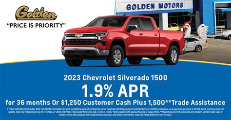 Chevrolet Buick Monthly Offers Golden Motors LLC