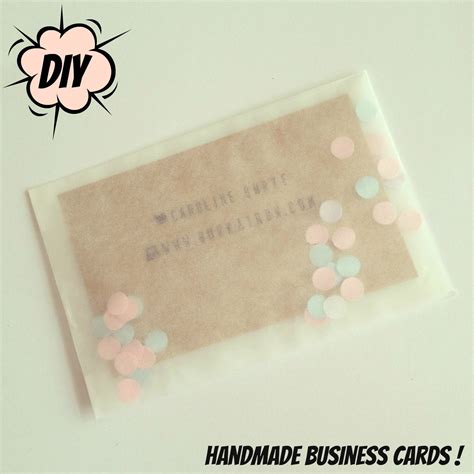 Handmade Crafty Business Cards Diy Diy Business Cards