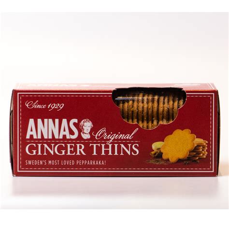 Annas Ginger Thins 150g Eat17