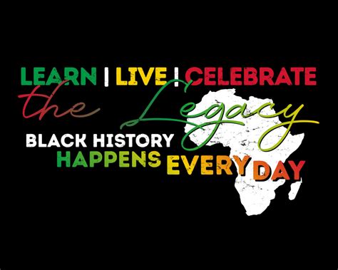 Black History Month Banner Customizable Learn Live Celebrate The