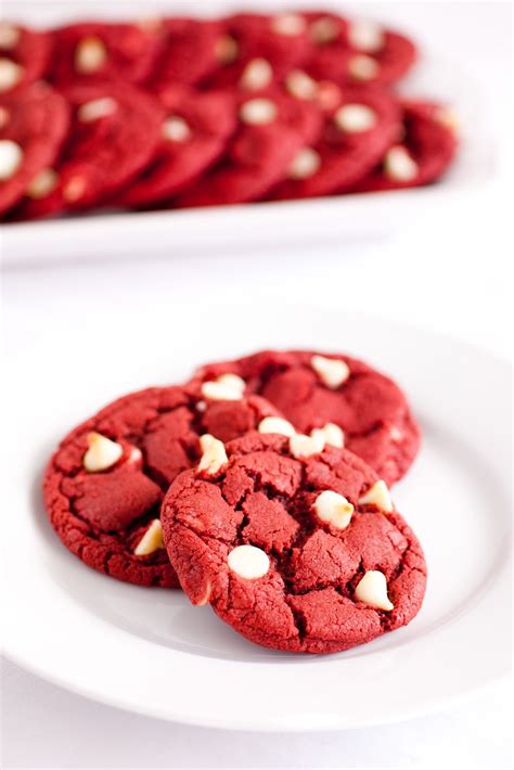 Red Velvet White Chocolate Chip Cookies Cooking Classy
