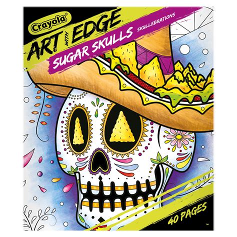 Crayola Art with Edge Sugar Skulls Coloring Books, 40 Pages, Volume 3