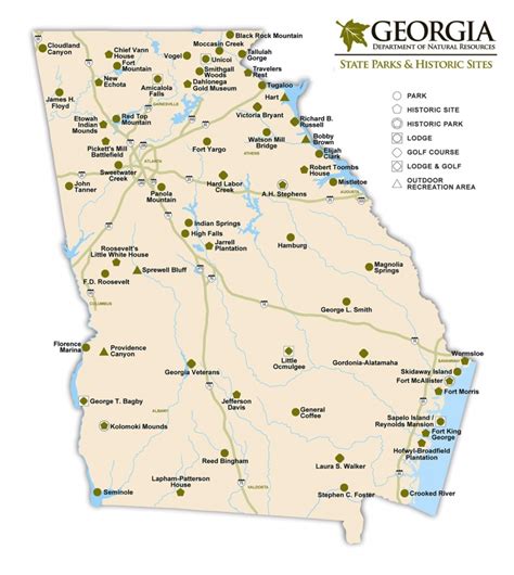 Georgia State Map Printable Free Printable Maps