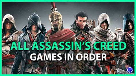 assassin s creed games in order chronological and release date