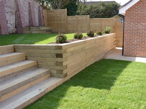Adjust the blocks to minimize the gaps between them. Railway Sleepers - New Soft Wood « #Landscape & Builders ...