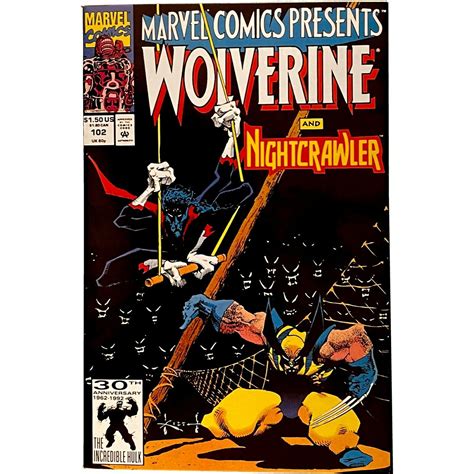 Marvel Comics Presents 102 1992 Marvel Wolverine Nightcrawler Nm
