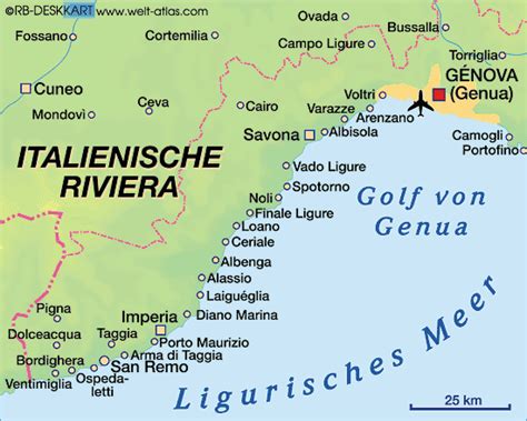 Map Of Italian Riviera Italy Map In The Atlas Of The