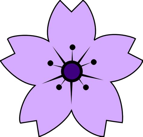 Purple Sakura Clip Art At Vector Clip Art Online Royalty