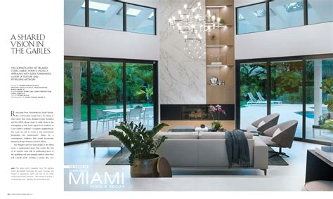 Coral Gables Design By Dkor Featured On Miami Home And Decor Magazine