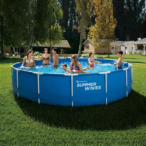 Summer Waves Active Frame Pool Blau Weiß 366x76 Cm Kaufen Bei Obi