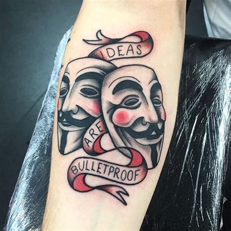 V for vendetta tattoos that you can filter by style, body part and size, and order by date or score. V for vendetta. Cheers for coming in man. . . . ⋆ Studio ...