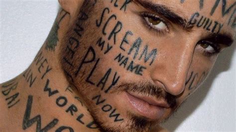 Model Vin Los Has Tattooed His Face So That People Will Take Notice Of