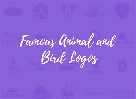 Top 20 Famous Animal And Bird Logos