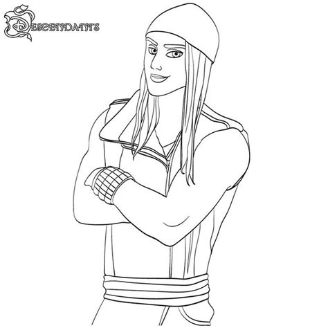 Wicked world and the main antagonist of descendants 3, played by sarah jeffery. Descendant Coloring Pages Ideas With Superstar Casts | Descendants coloring pages, Disney ...