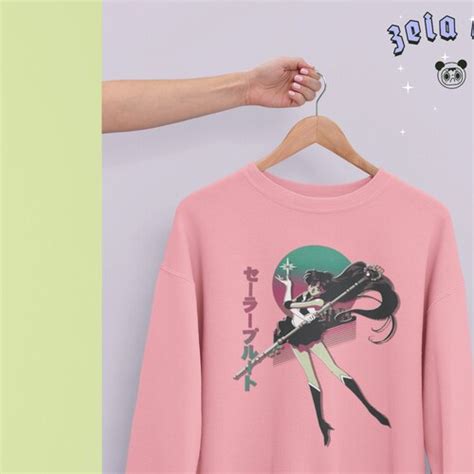 Sailor Mars Vaporwave Unisex Sweatshirt Sailor Moon Hoodie Etsy