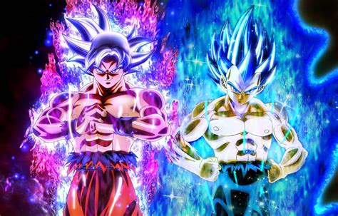 Ultra Instinct Goku Vs Super Saiyan Blue Vegito Dragon Ball Super My