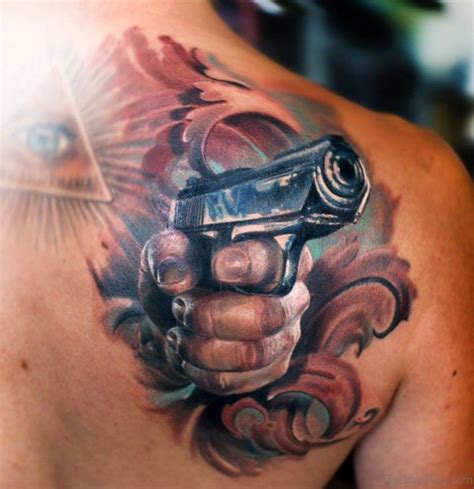 Shop for tattoo guns art from the world's greatest living artists. 64 Ultra Modern Gun Tattoos For Back