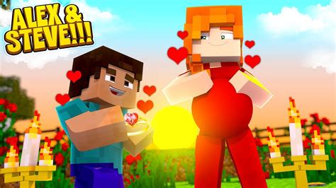 Minecraft Alex And Steve Are Engaged To Be Married Life Of Alex And Steve Youtube