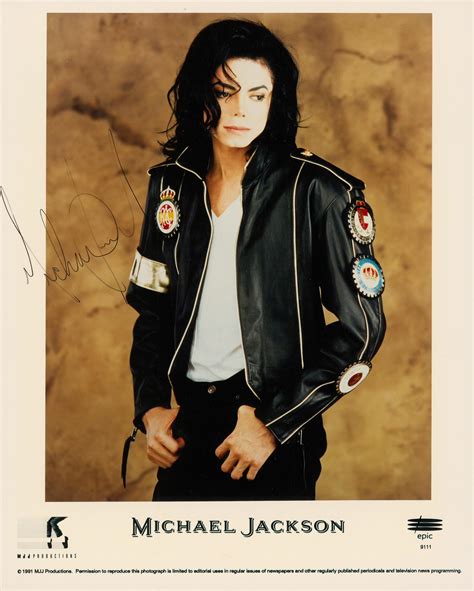 Lot Detail Michael Jackson Signed X Mjj Productions Promotional