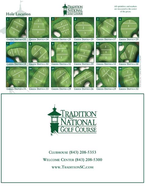 Golf Pin Sheets Golf Sign And Design