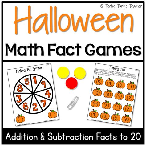 Addition And Subtraction Halloween Math Fact Games Made By Teachers