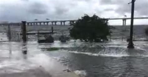 Irmas Storm Surge Hits Jacksonville Florida Cbs News