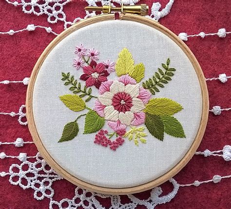 Simple Flower Designs For Hand Embroidery