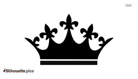 Beauty Queen Crown Silhouette Illustration Silhouettepics