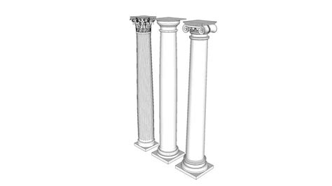 3 Classical Columns 3d Warehouse