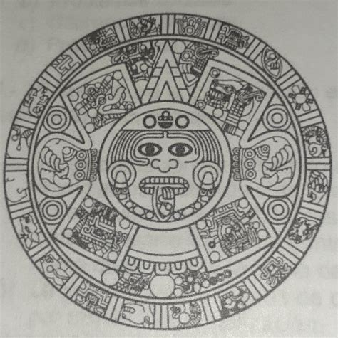 Compartir M S De Piedra Del Sol Azteca Dibujo Muy Caliente Camera