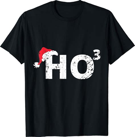 Ho3 Cubed Christmas Ho Ho Ho Math Teacher Funny T Ho 3 T Shirt Clothing