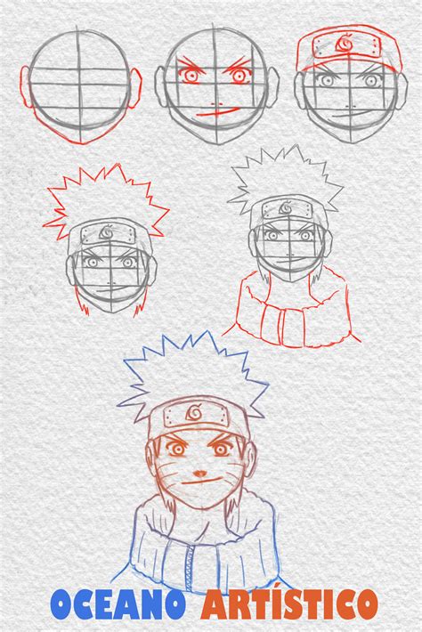 Como Desenhar O Naruto Passo A Passo Em 2020 Desenhos Naruto Desenho